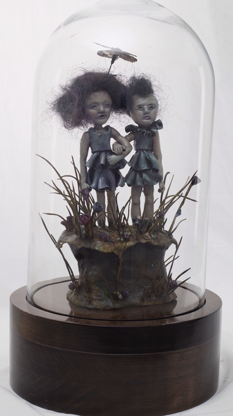 Celestia y anastasia, escultura, 47x28x28 cm