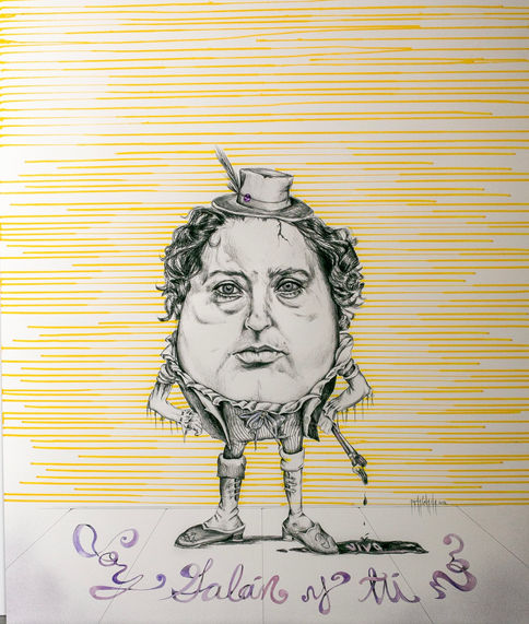 mperio romano, giclée intervenido con técnica mixta, 120x100 cm