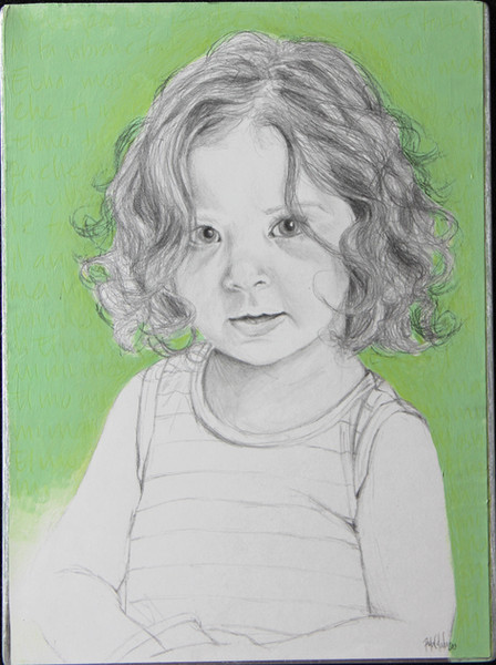 Babana mosh, mixta sobre papel sobre lámina, 41x35 cm