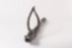 forged steel Anamistic dragon headed fire poker blow pipe ritual object (2).JPG