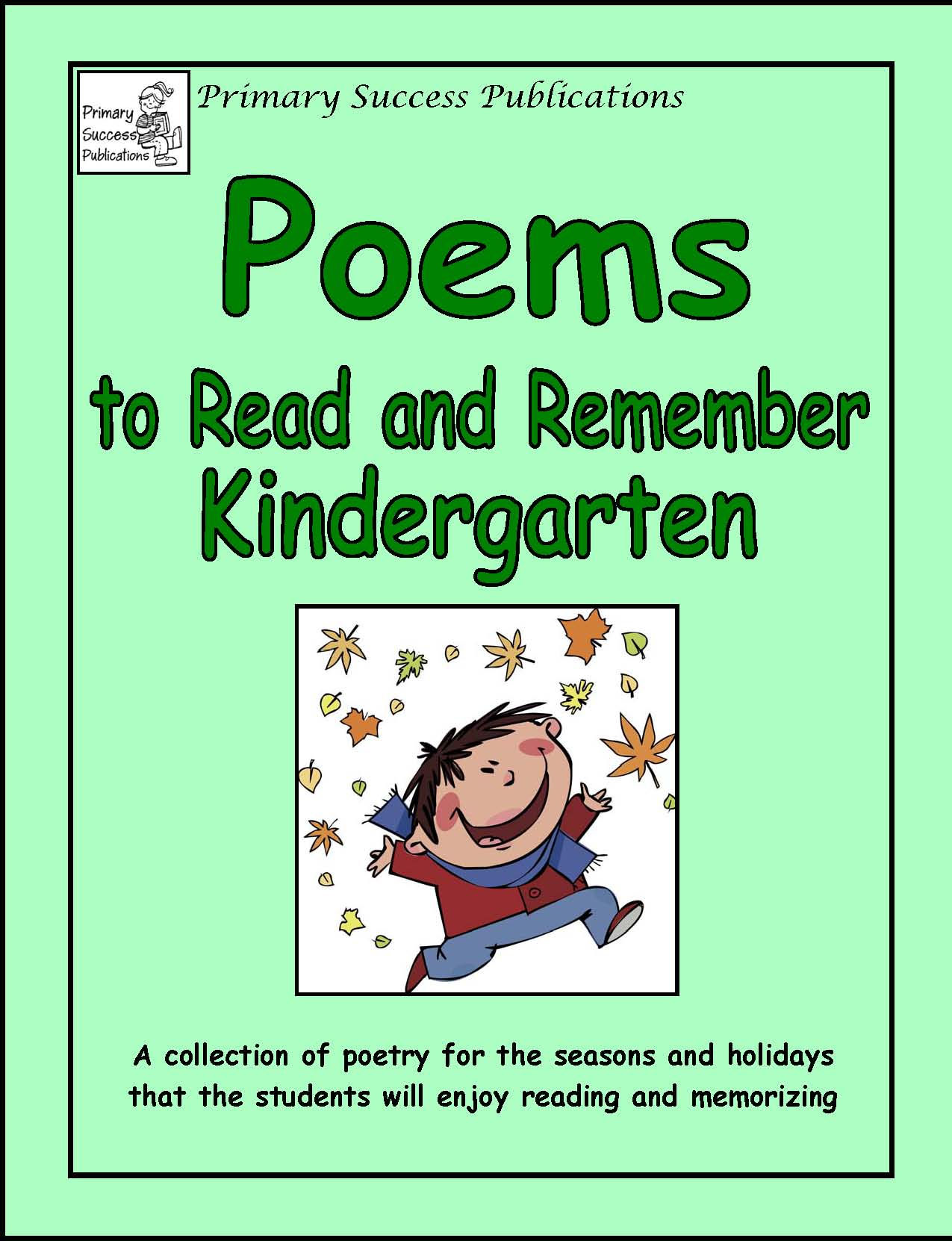 Poems to Read and Remember - Kindergarten