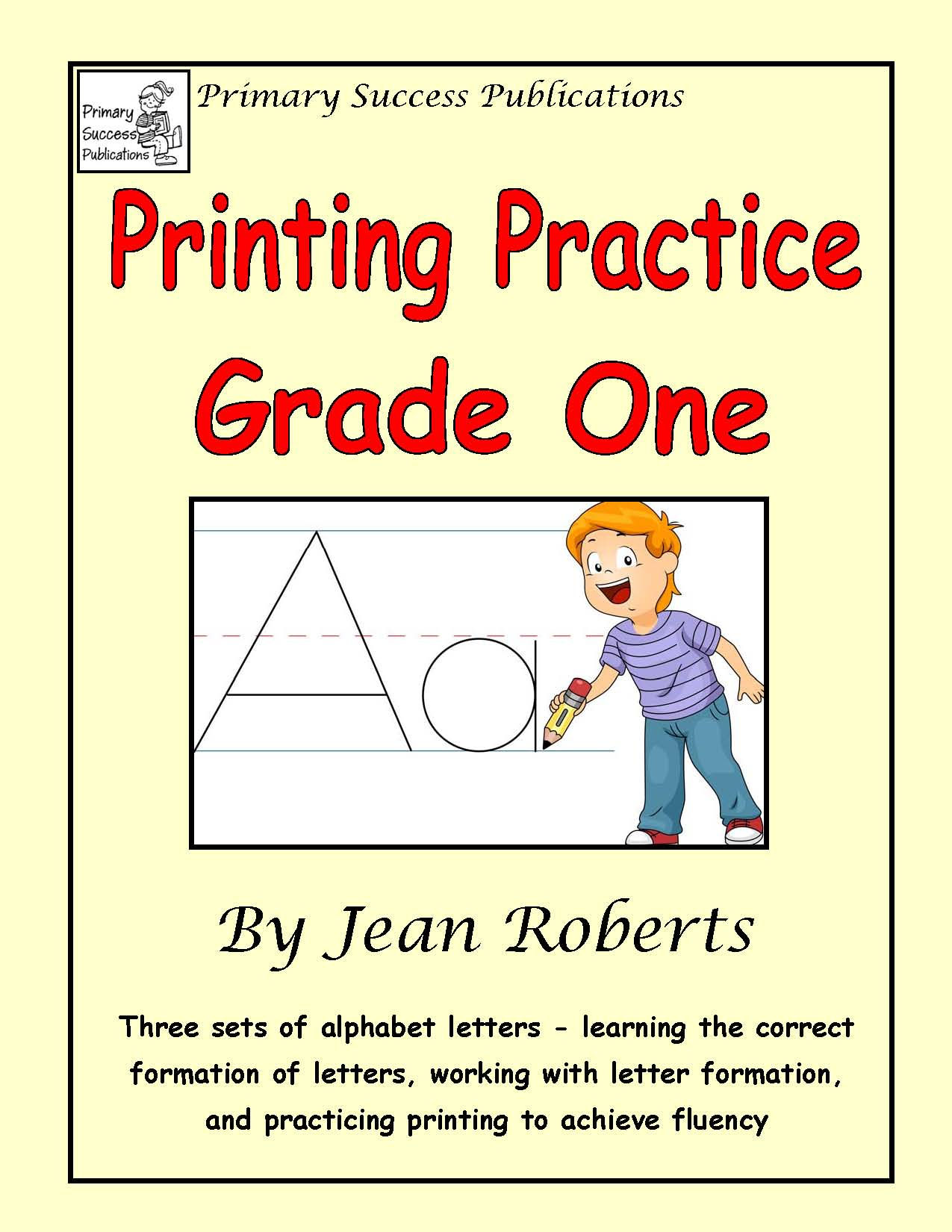 Printing Practice - Grade One