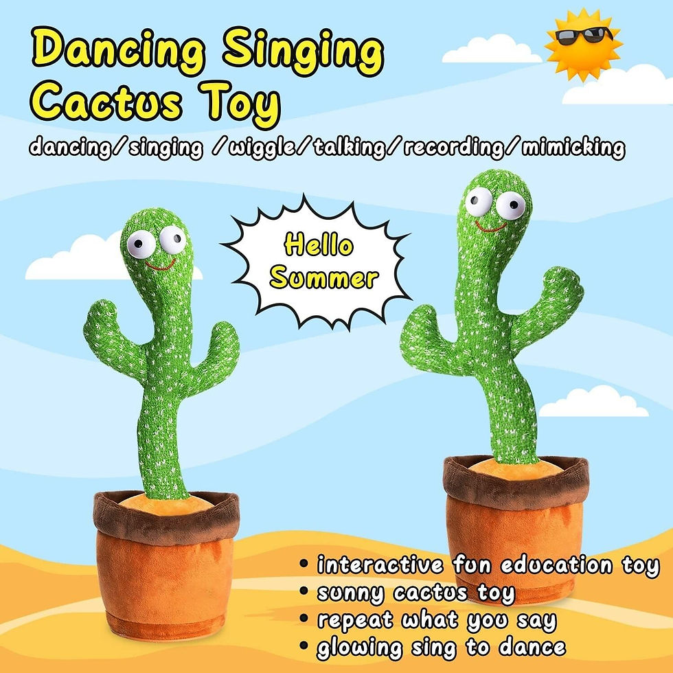 Miniatura: Dancing Cactus Plush Toy Doll Electronic Recording Shake With Song Funny Gift US