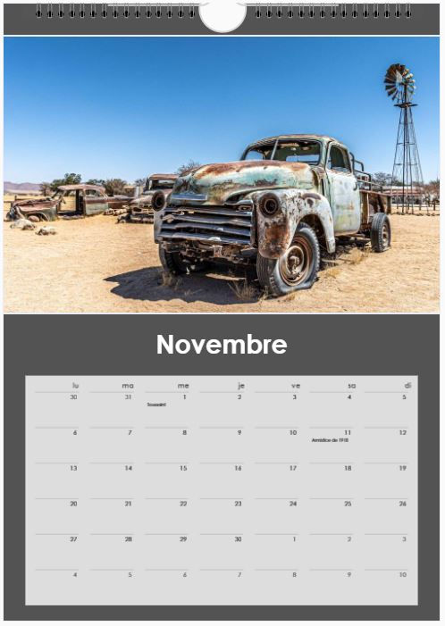 Miniature : Calendrier 2023 Namibie