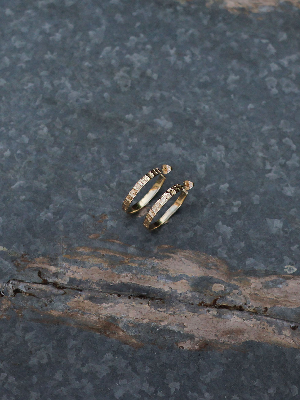 תמונה ממוזערת: חישוקי מאובנים זהב