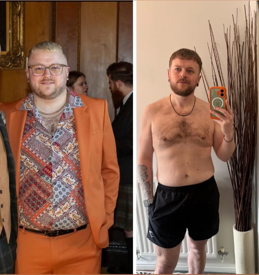 Personal training weight loss transformation before and after