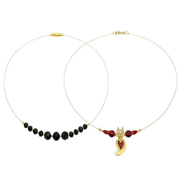 Invisible Chain for Women & Girls |119123 | 42 cm | Pack of 2 | Chaminis