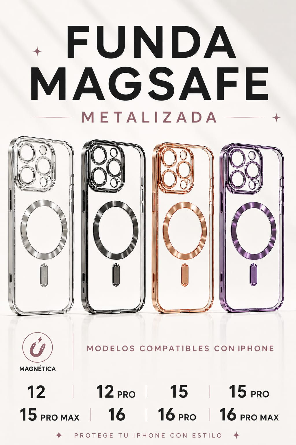 Funda Magsafe-Metalizada