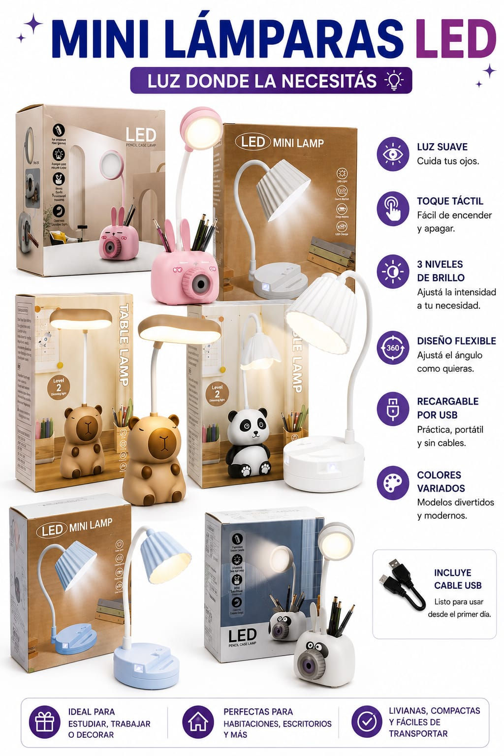 MINI LAMPARAS LED