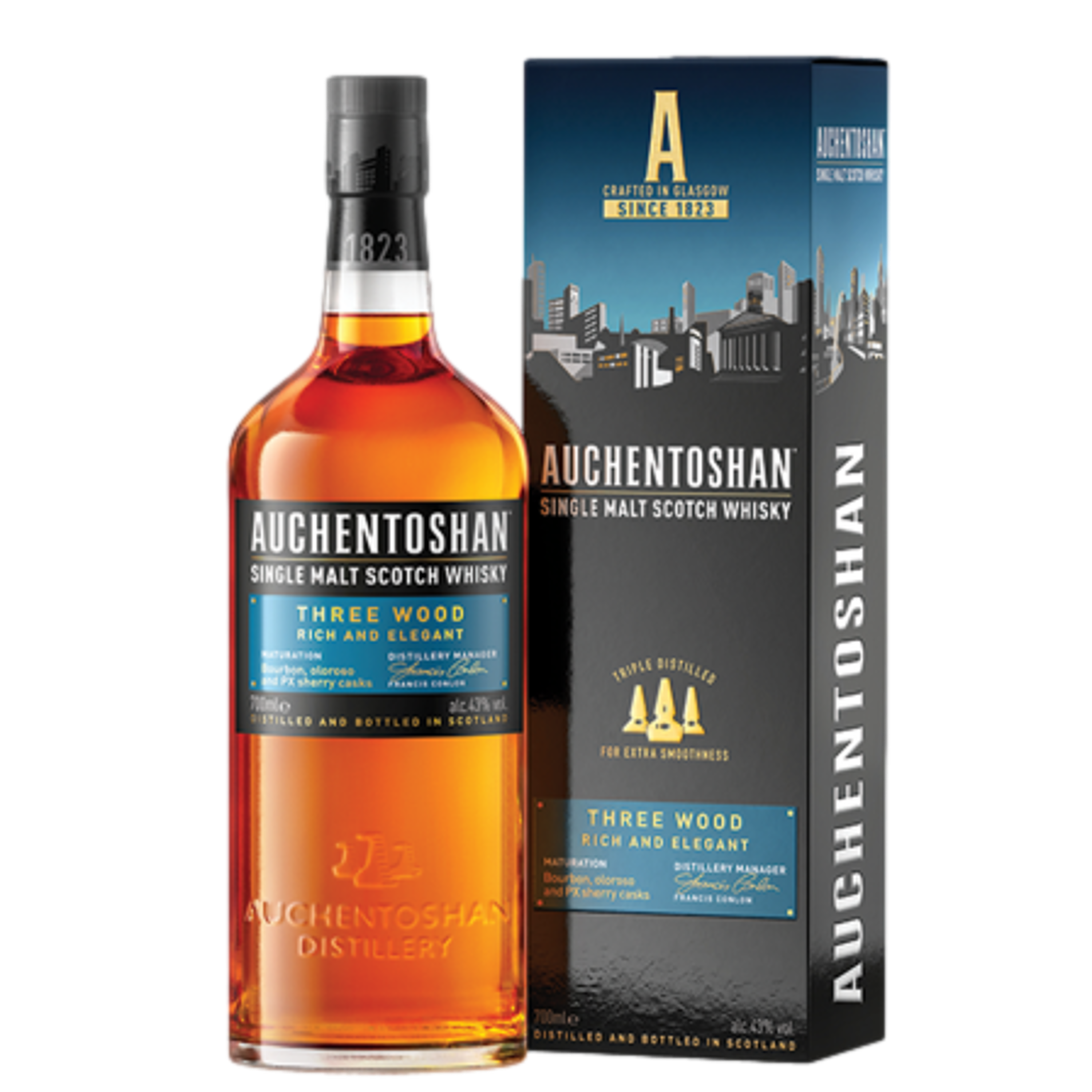 Auchentoshan Three Wood - Triple Cask Maturation for Ultimate Depth