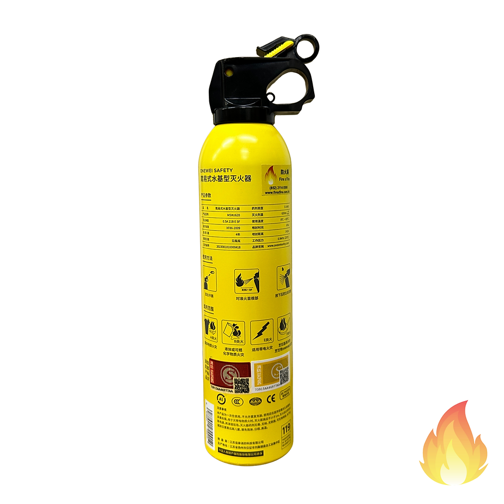 縮圖：MSWJ620 迷你手提式滅火器(620ml) - 香港消防處認可