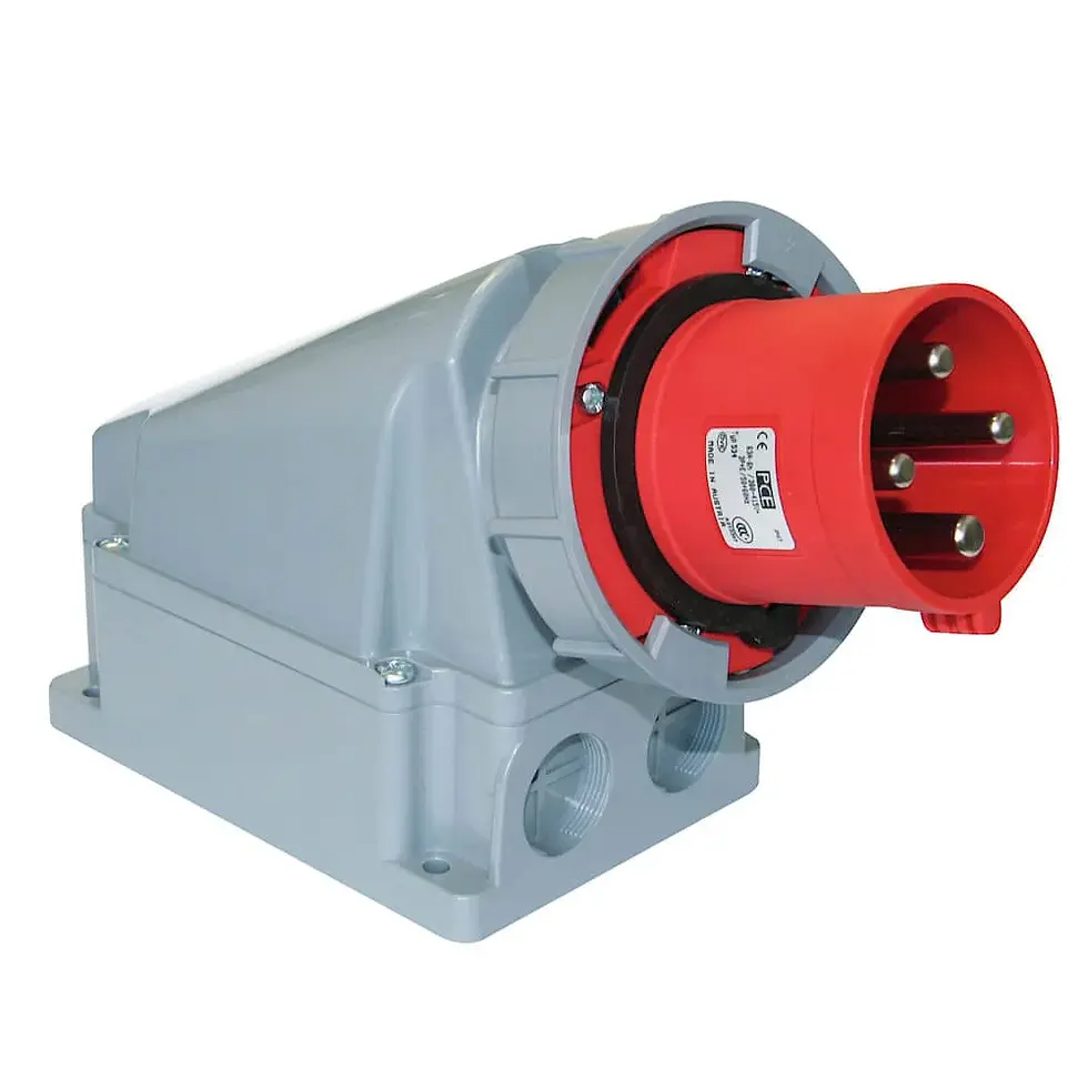 Thumbnail: Industrial 63A Wall Mounted Plug & Socket