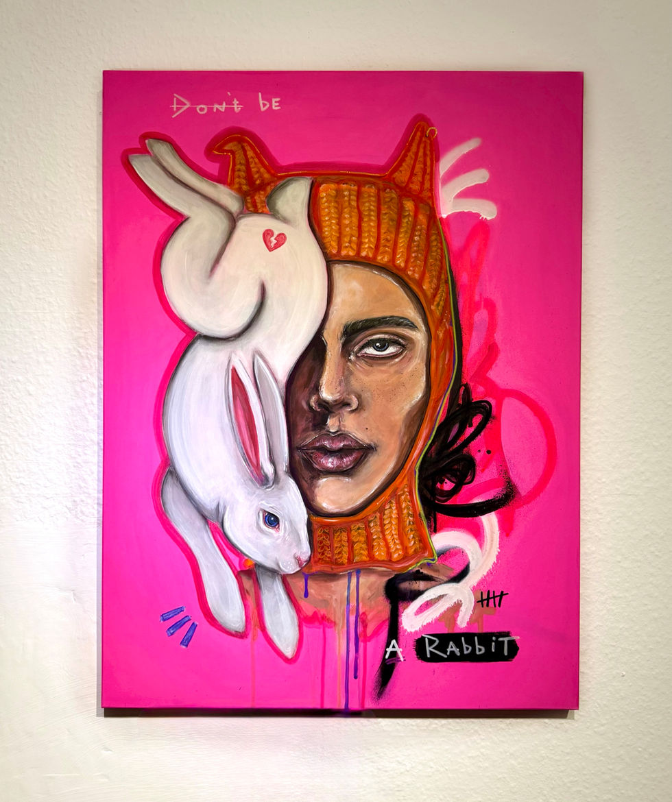 Don't be a rabbit 60x80cm