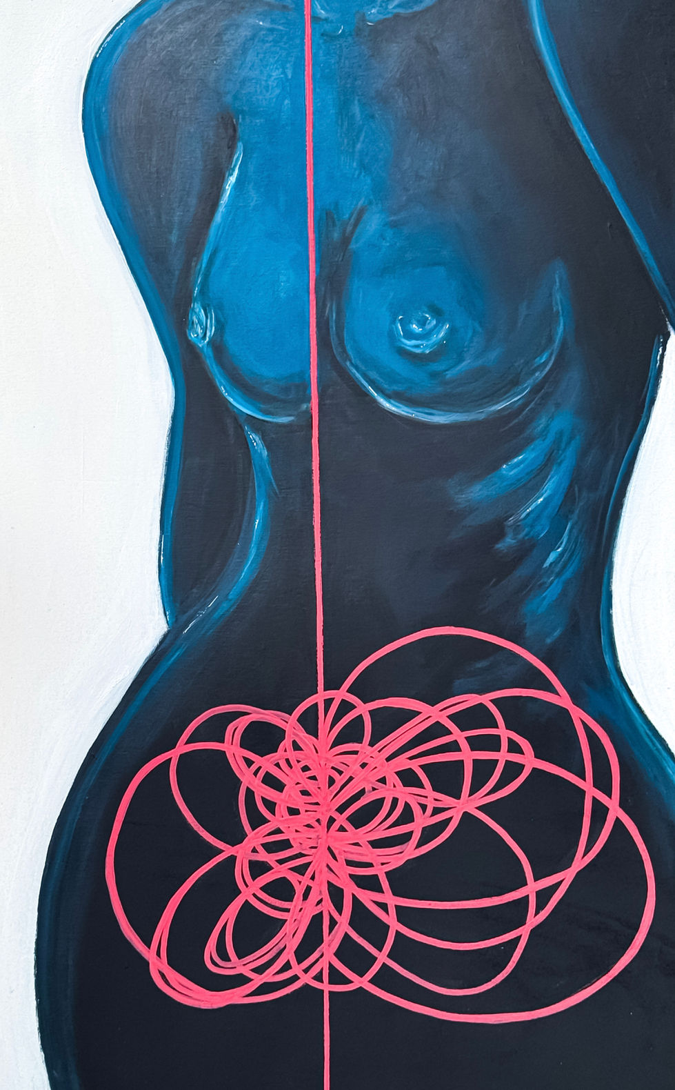 Bauchgefühl Nahaufnahme