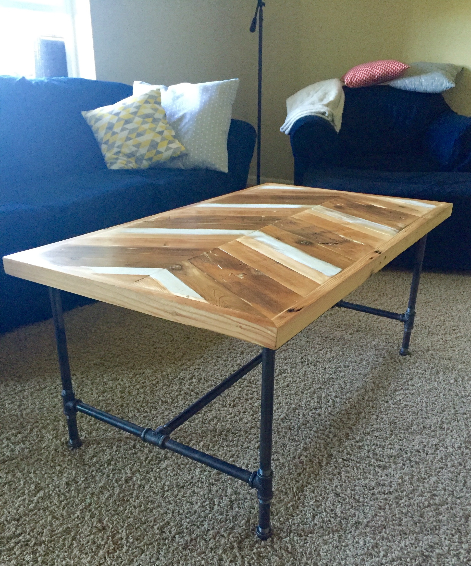 chevron coffee table
