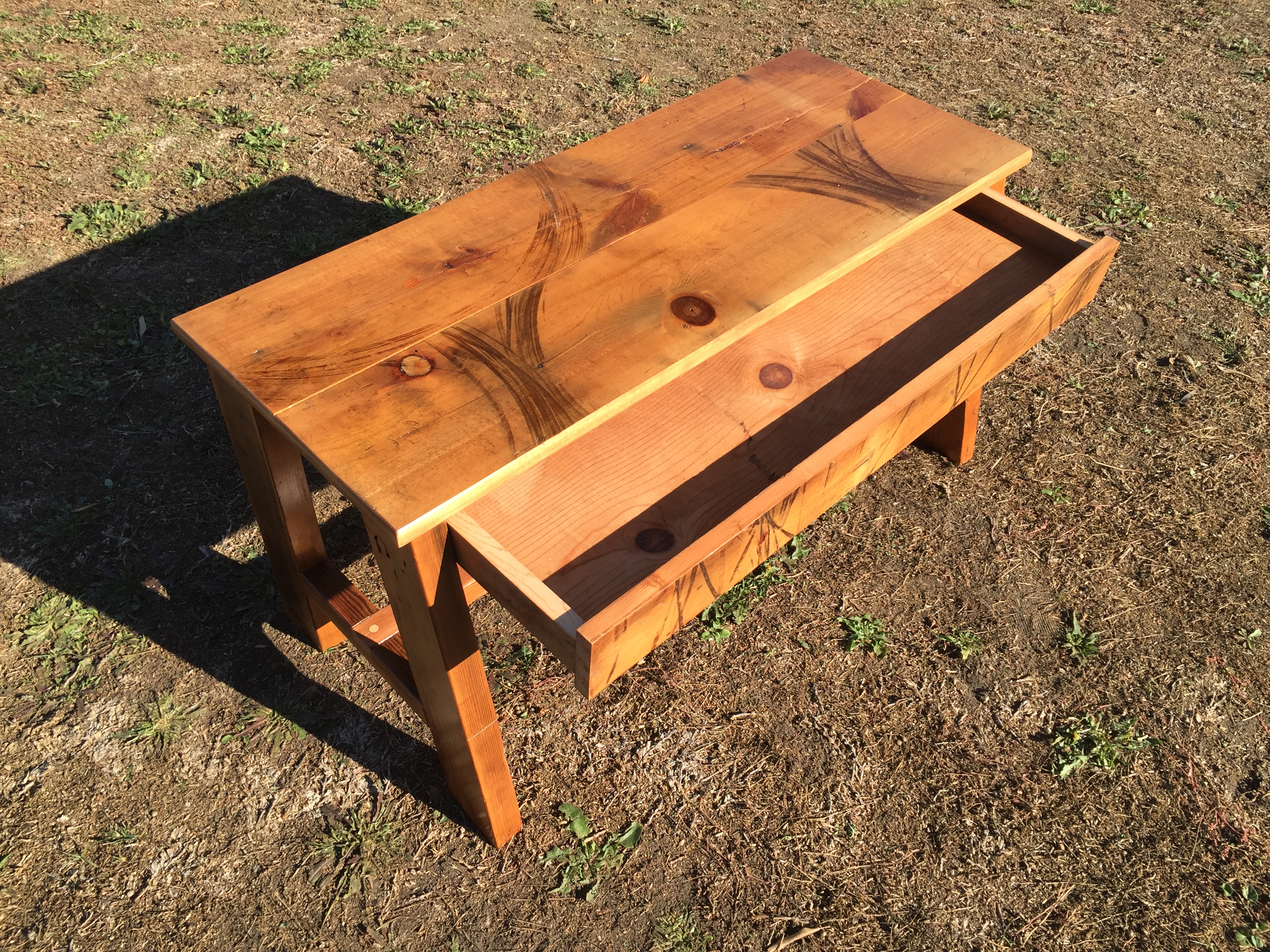 Fir Pull-out Bench