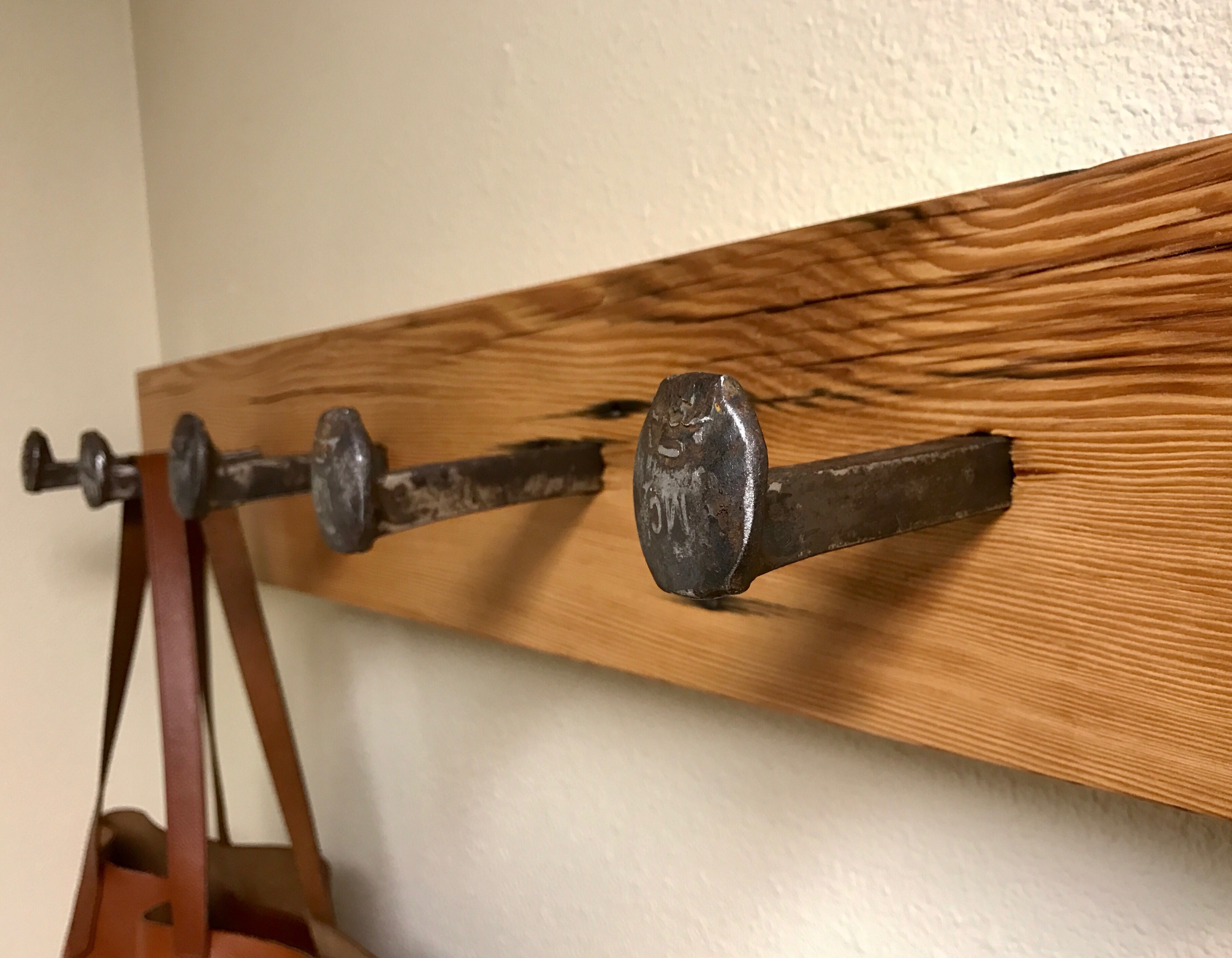 Railroad Spike Coat Rack