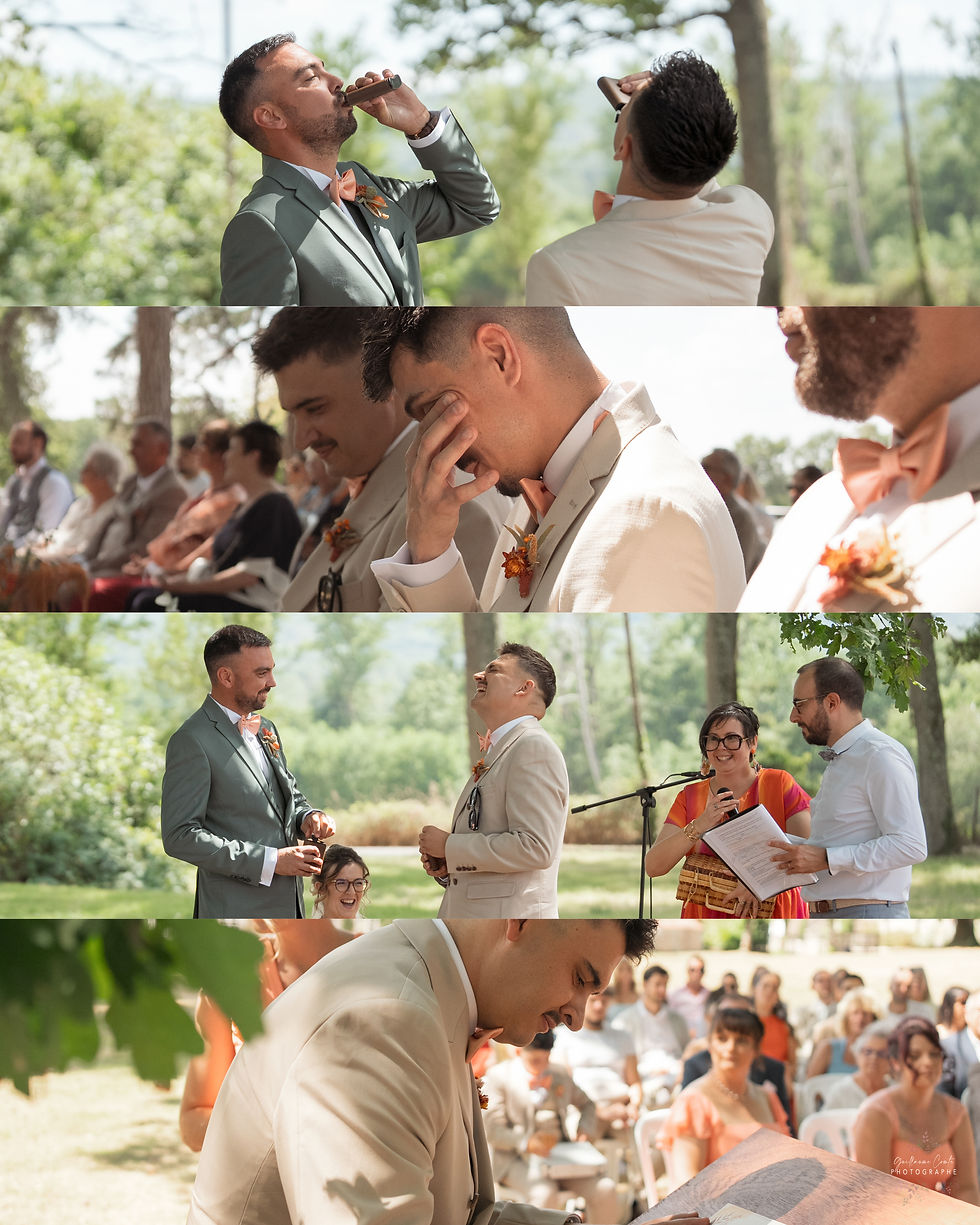 Wedding at the Grand Echerat - Photographer based in Limoges - Bright and natural style - Guillaume Comte - Wedding destination - Outdoor ceremony