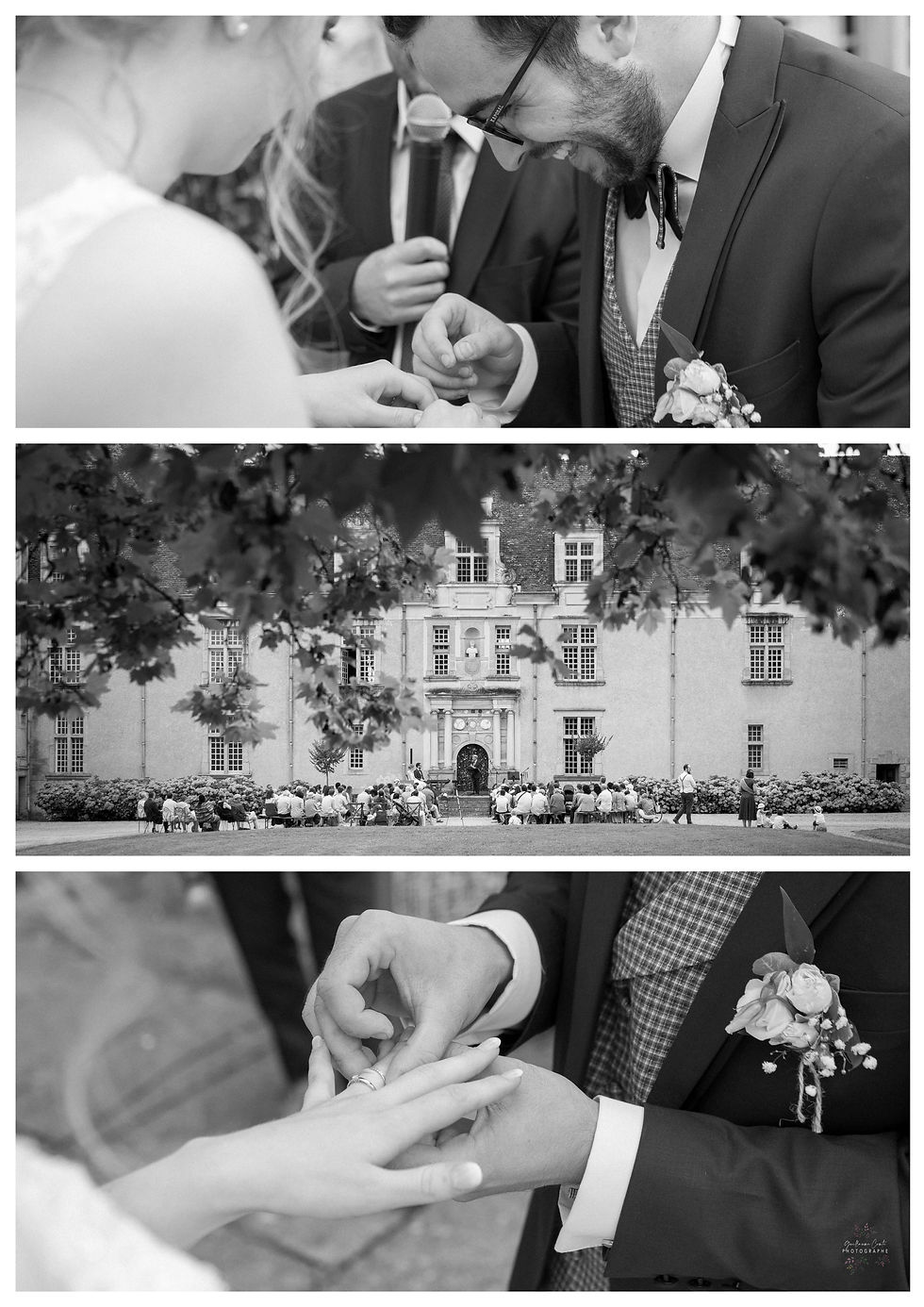 Photographe Mariage Limoges CHÂTEAU DU FRAISSE Guillaume Comte Cérémonie Alliance