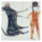 Bill Traylor, Man with Black Dog, 1939–1942