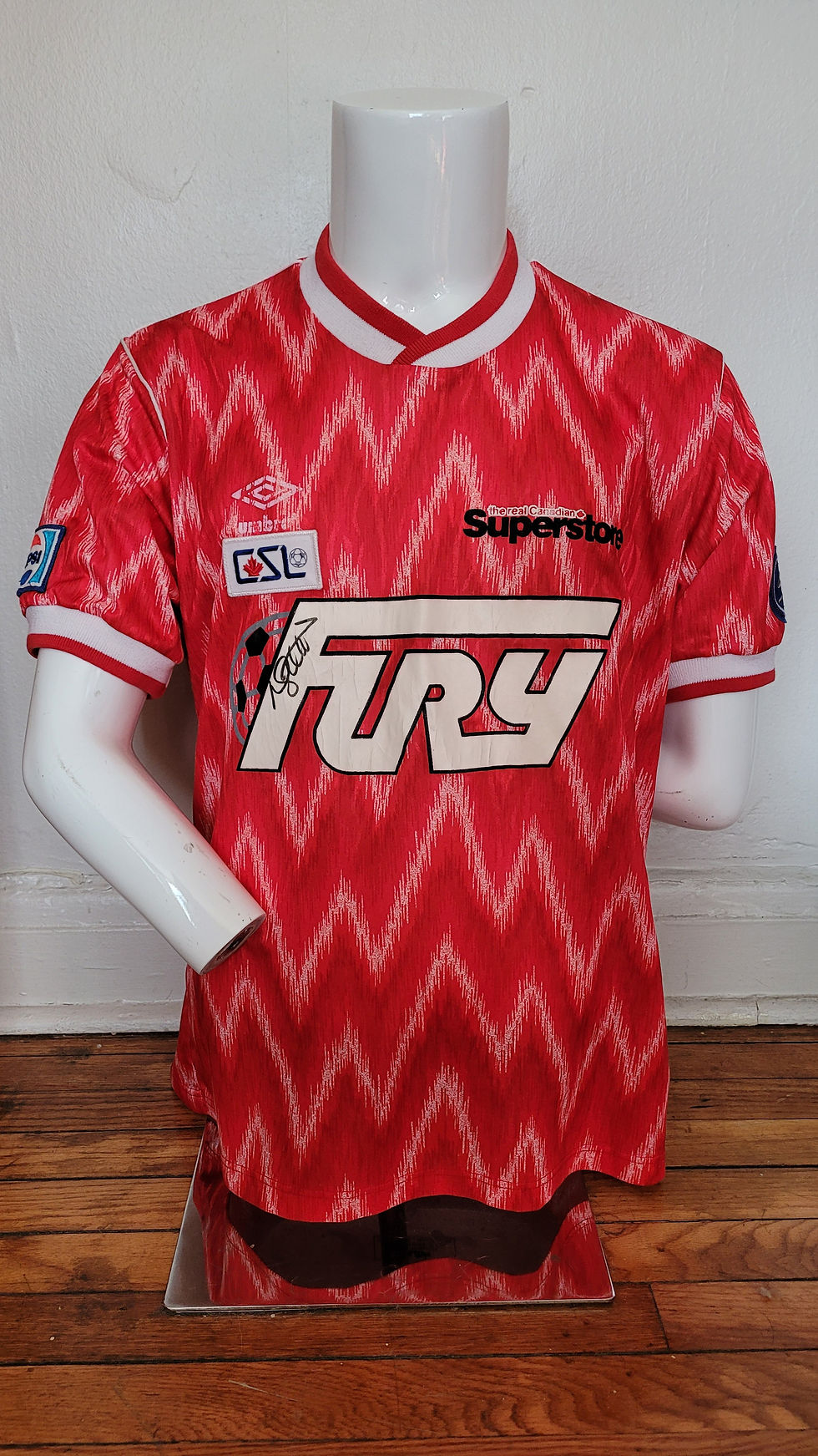1991 Winnipeg Fury Home #5 Gameworn Nick Gilbert
