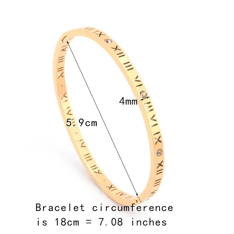Thumbnail: Titanium Roman Numerals Bracelet