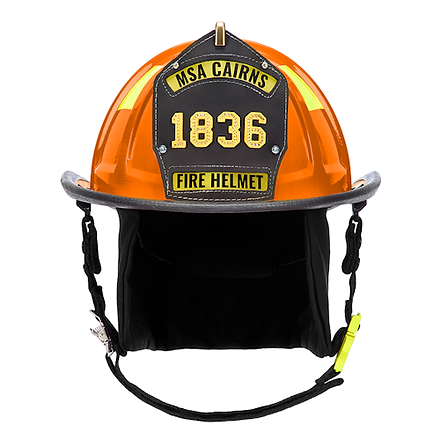 Cairns 1836 Painted Traditional Fire Helmet, Orange | Casco