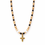 Thumbnail: Gold, Black and Pearl Cross Necklace