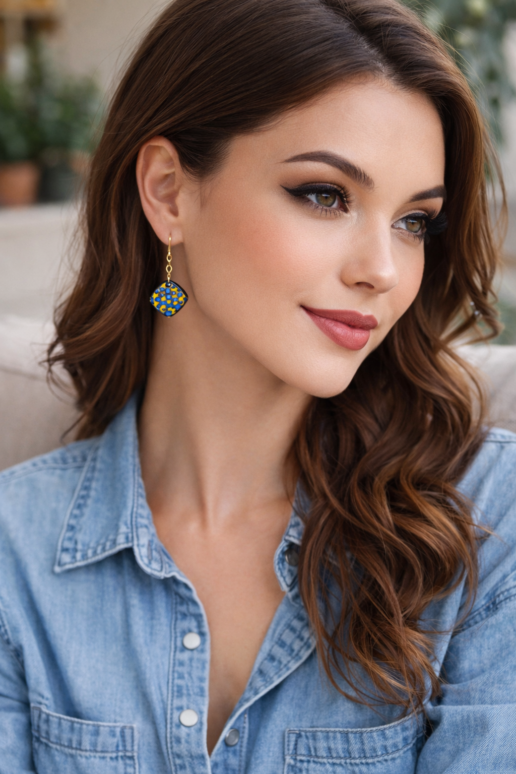 Small Art Deco Crystal Earrings