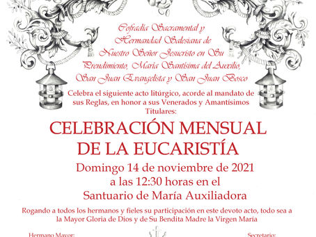 Misa mensual mes de noviembre