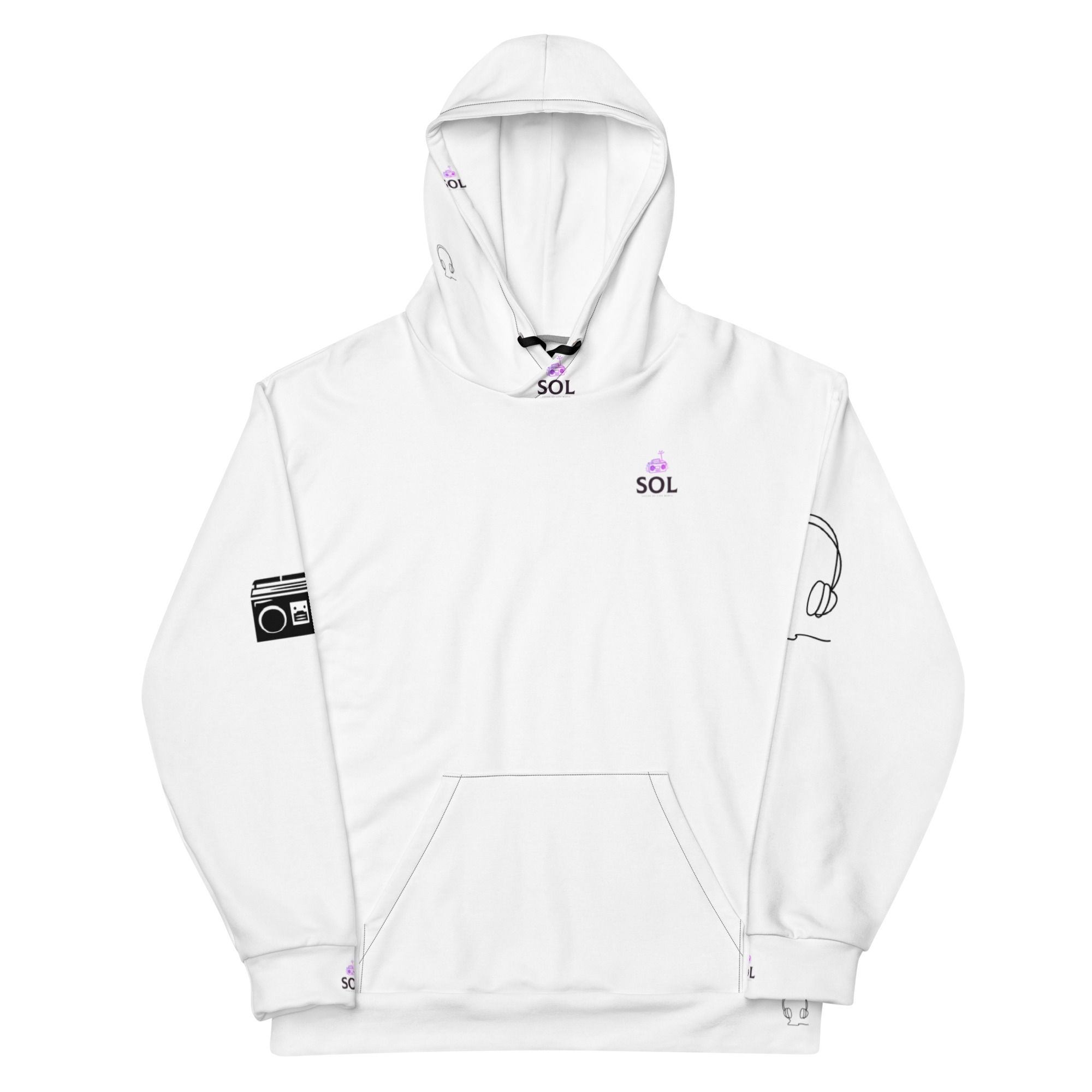 SOL "White" Unisex Hoodie