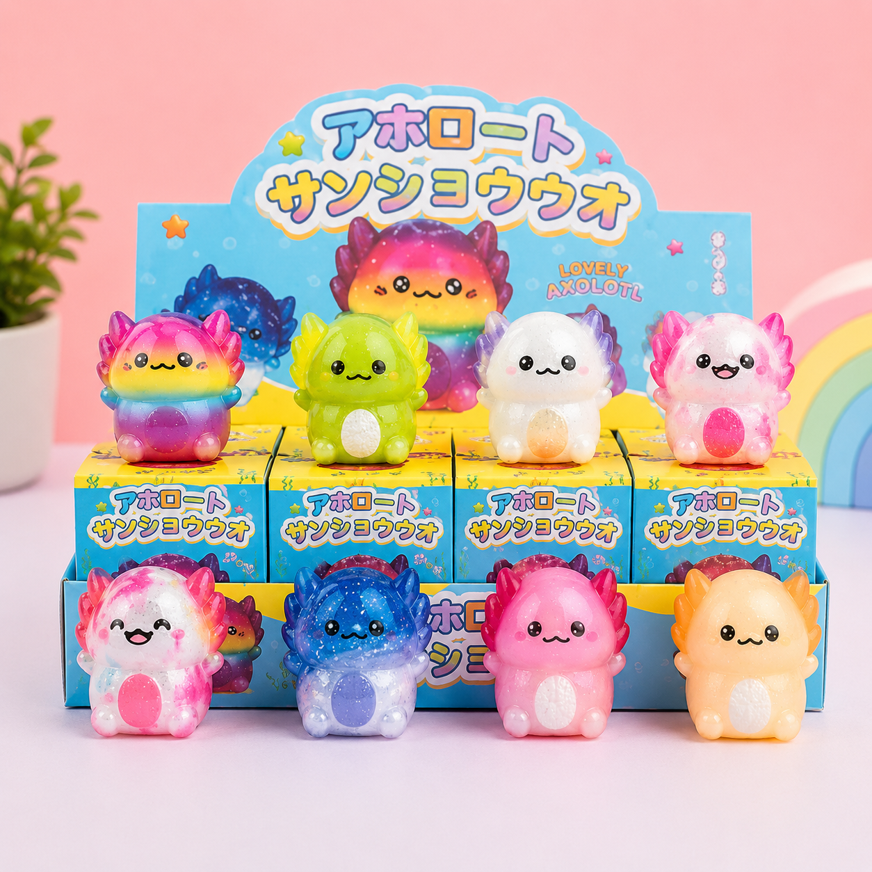 Axolotl Squishy Slow Rising – Mini Stress Speelgoed