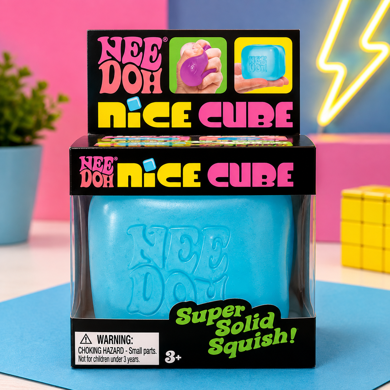 NeeDoh Nice Cube β Sensorische Squishy met Goo-Vulling