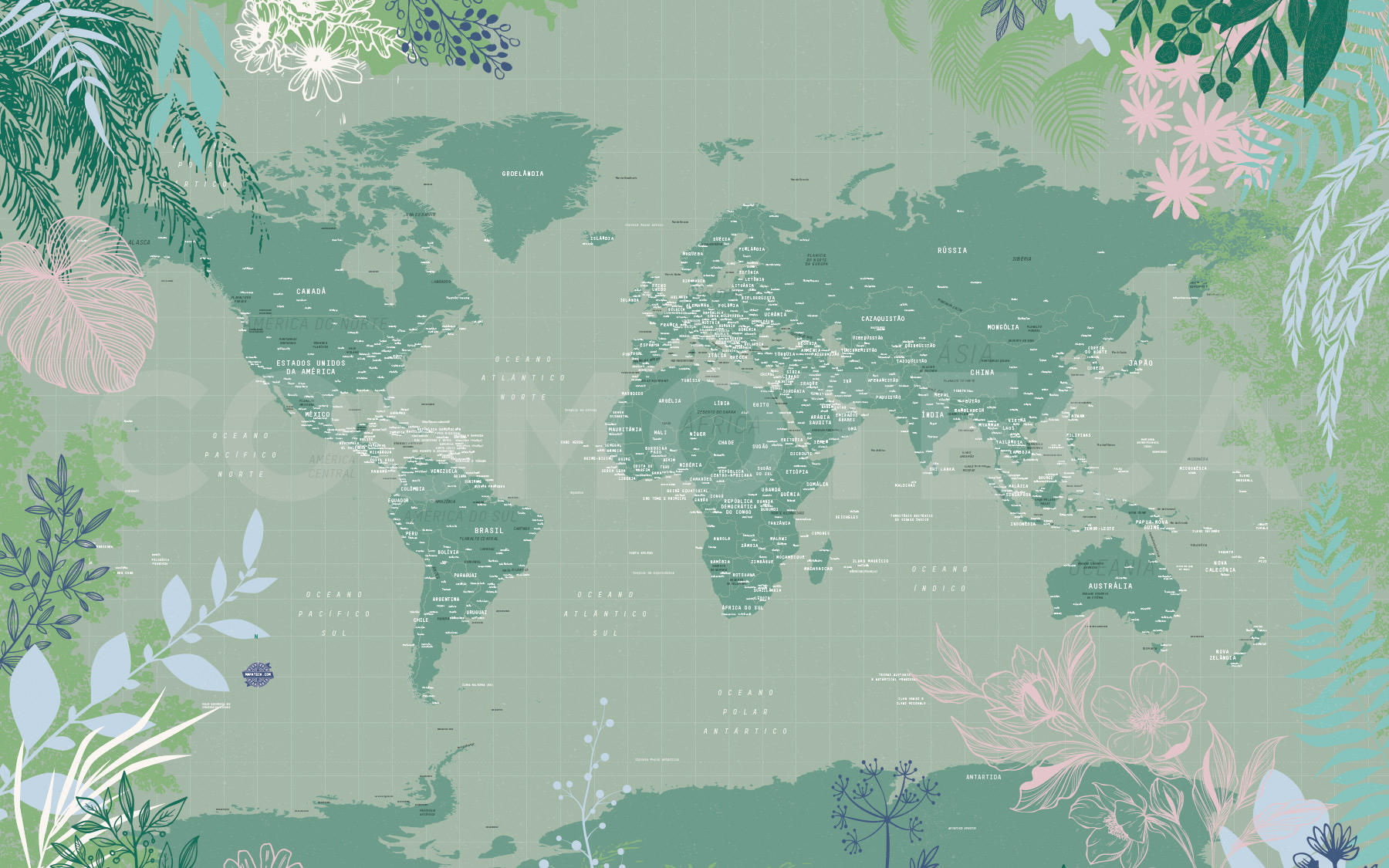 Mapa Amazonia Eu Te Amo