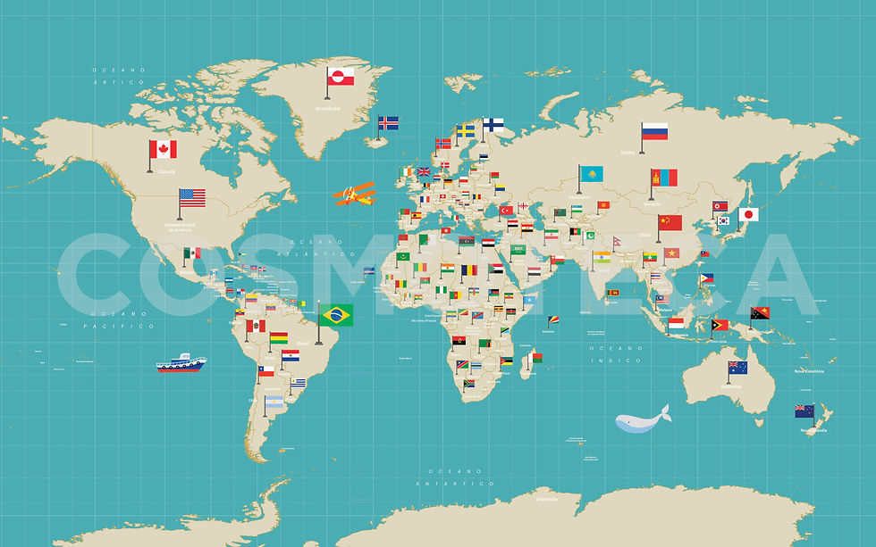 Mapa Bandeirinhas Claro