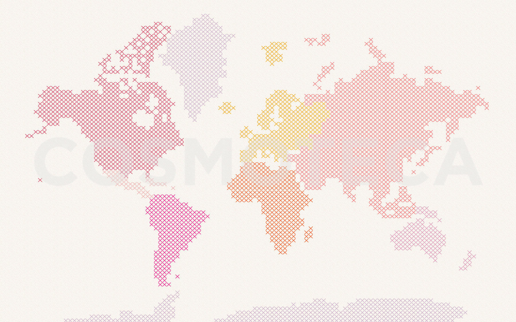 Mapa Ponto de Cruz Rosa