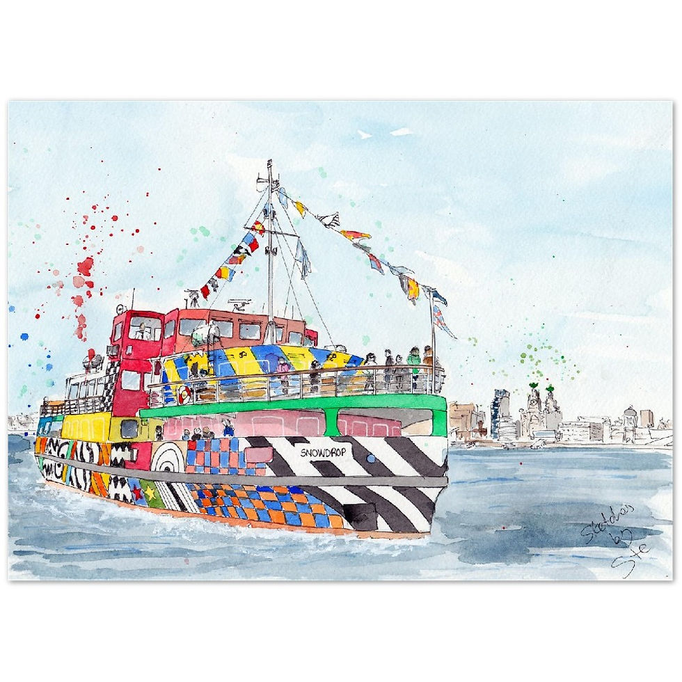 Thumbnail: Snowdrop the Dazzle Ferry boat Liverpool