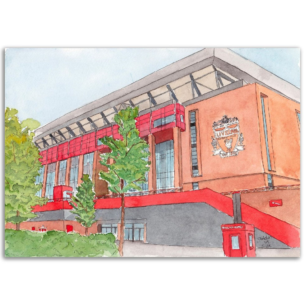 Thumbnail: Anfield Stadium, Liverpool watercolor prints