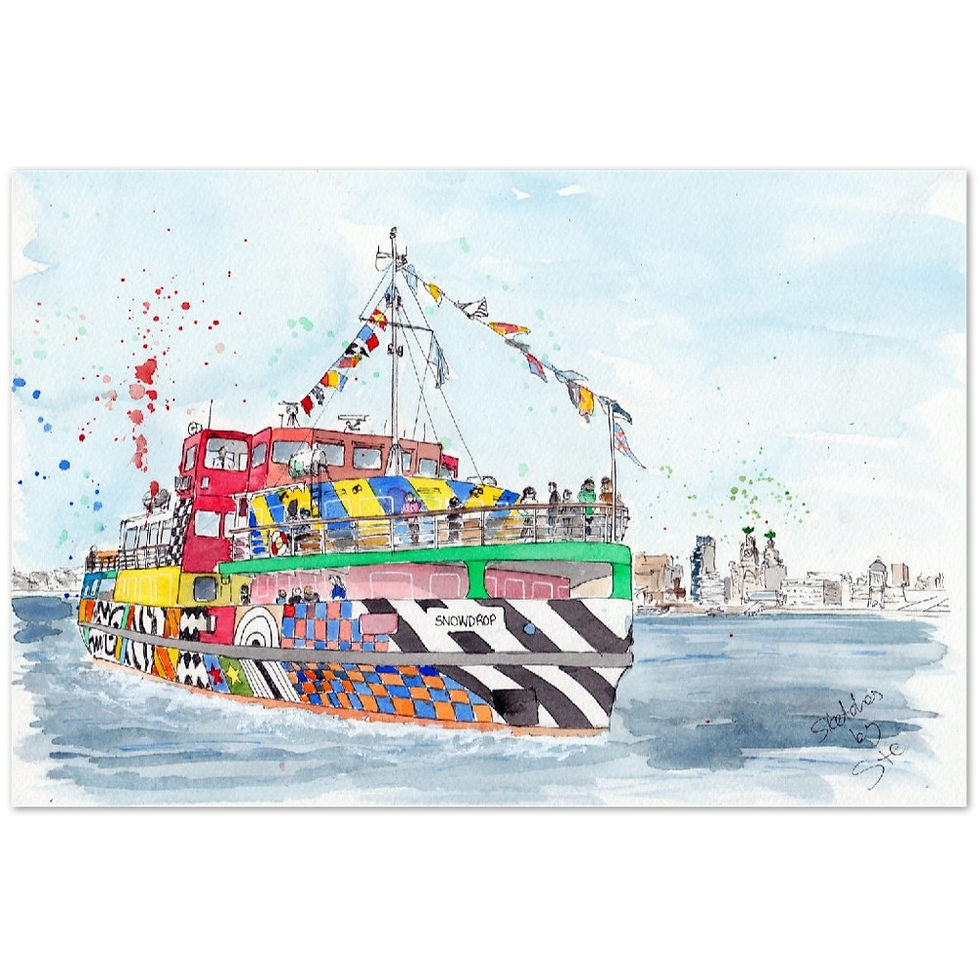 Thumbnail: Snowdrop the Dazzle Ferry boat Liverpool
