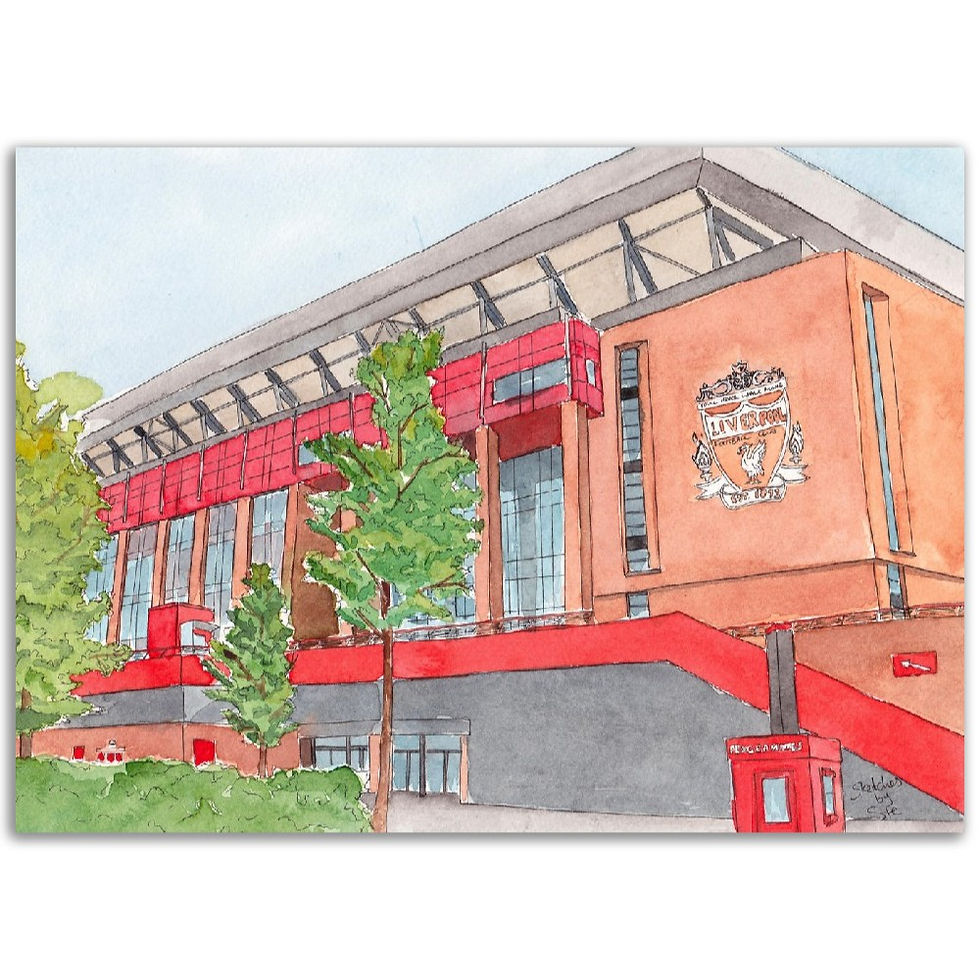 Thumbnail: Anfield Stadium, Liverpool watercolor prints