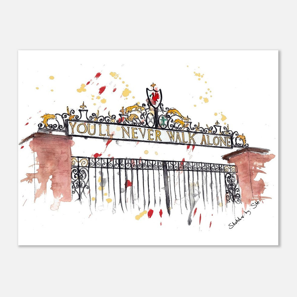 Thumbnail: Shankly Gate watercolor art print