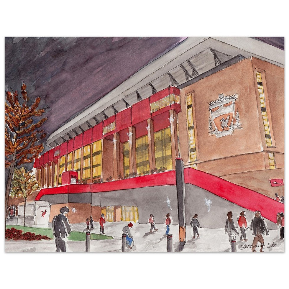 Thumbnail: Anfield, Liverpool watercolor prints