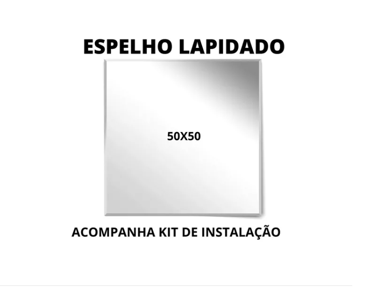 Miniatura: Espelho Lapidado 50X50X3MM