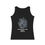 Thumbnail: Black and White Heart Hugs Women's Flowy Scoop Muscle Tank