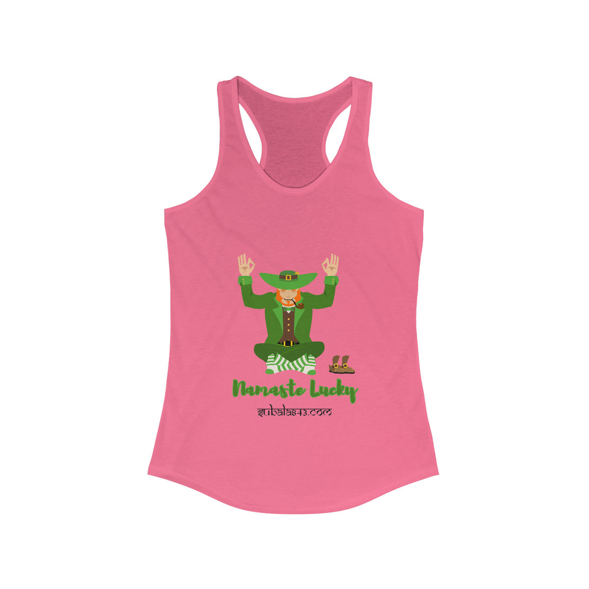 Namaste Lucky  Women's Racerback Tank