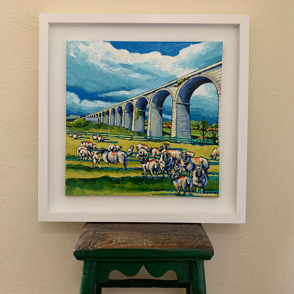 Thumbnail: Sheep under Borris Viaduct
