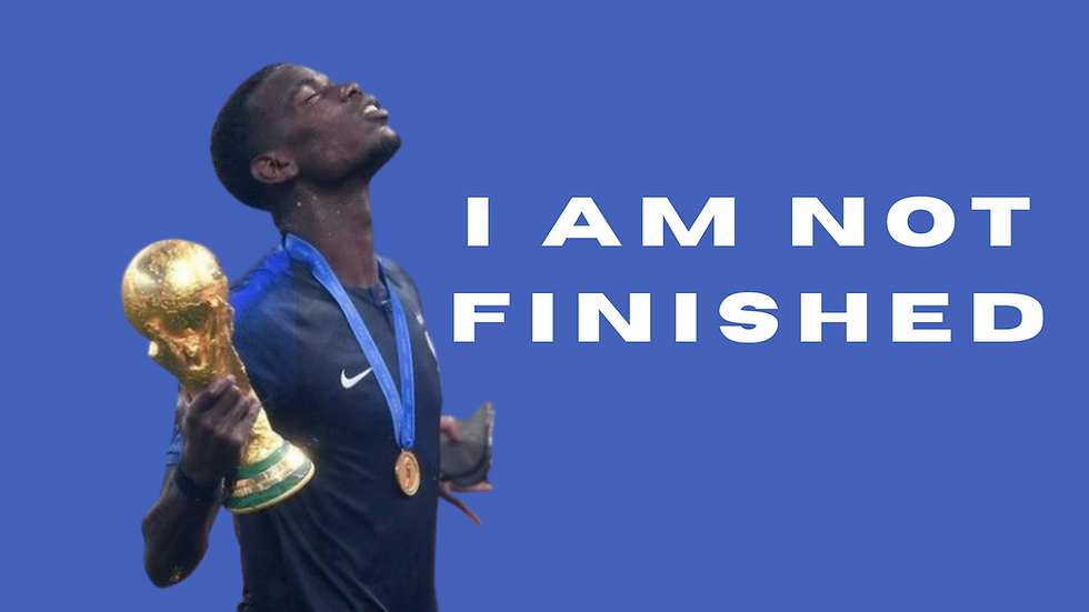 Paul Pogba speaks about his return quoting, "I am not finished yet".