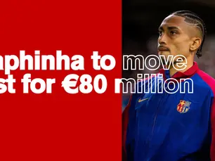 Barcelona ready to release Raphinha just for 80 million euros.