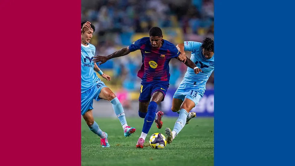 FC Barcelona vs Daegu FC - Marcus Rashford makes his first appearance for Barcelona.