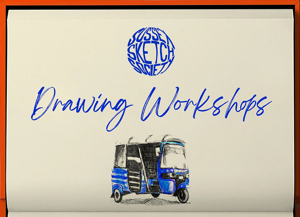 Sussex Sketch Society Drawing Workshops poster
